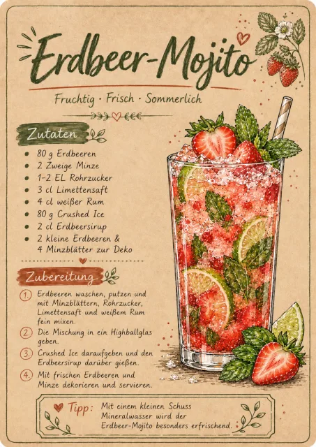 Erdbeer Mojito – Bild 1